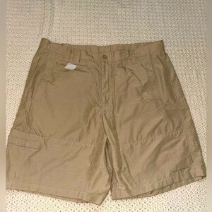Columbia PFG Shorts Mens Beige Hiking Fishing Cargo Short